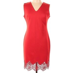 Bright Red Sheath Dress